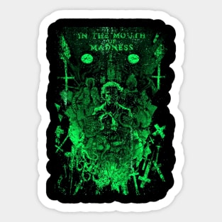 Mind-Bending Horror In the Mouth Apparel Sticker